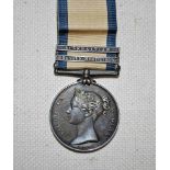 Navy General Service Medal awarded to Frederick Bell who served in the Royal Navy 1793-1827, with