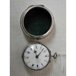 A white metal pair cased Pocket Watch with fusee movement by Arthur Holloway - London