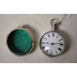 A silver pair cased Pocket Watch with fusee movement by Thomas Barnes - Gainsboro' 48650, case