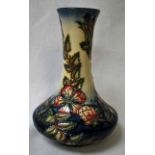 A modern Moorcroft Pottery Vase, onion shape, tubeline decorated in the Spike design, impressed