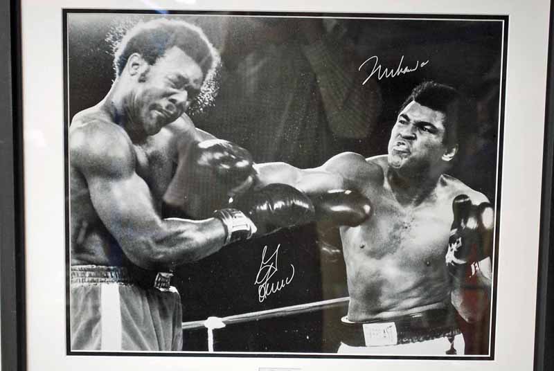 Ali Muhammad (1942-2016), American boxer and World Heavyweight Champion and Foreman George (