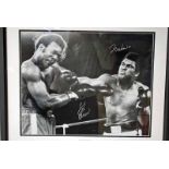 Ali Muhammad (1942-2016), American boxer and World Heavyweight Champion and Foreman George (