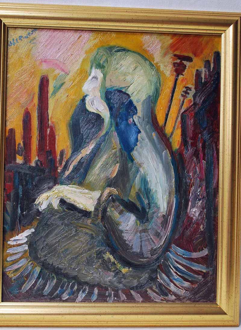 James Lawrence Isherwood (1917-1989), The Young and Old in Shawls - Mill Wigan, signed oil on board,