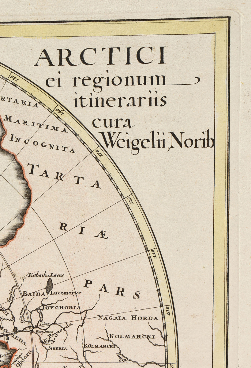 TWO ANTIQUE MAPS, "Orbis Terrarum veteribus cogniti Typus admentem veterum Geographorum - Image 10 of 14