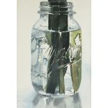 ELLEN BERMAN (American/Texas 20th/21st Century) A PAINTING, "Mason Jar," 1986, watercolor on