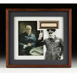 A CLIPPED AUTOGRAPH, SIGNED, SIR WINSTON LEONARD SPENCER CHURCHILL (BRITISH 1874-1965), a