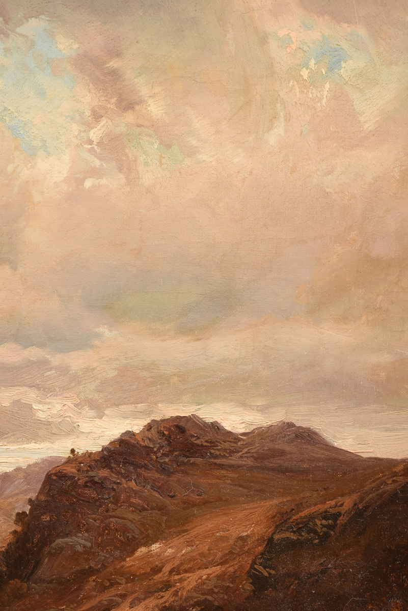 WILLIAM KEITH (American 1838-1911) A PAINTING, “Mountain Valley Landscape,” oil on canvas, signed - Image 12 of 14