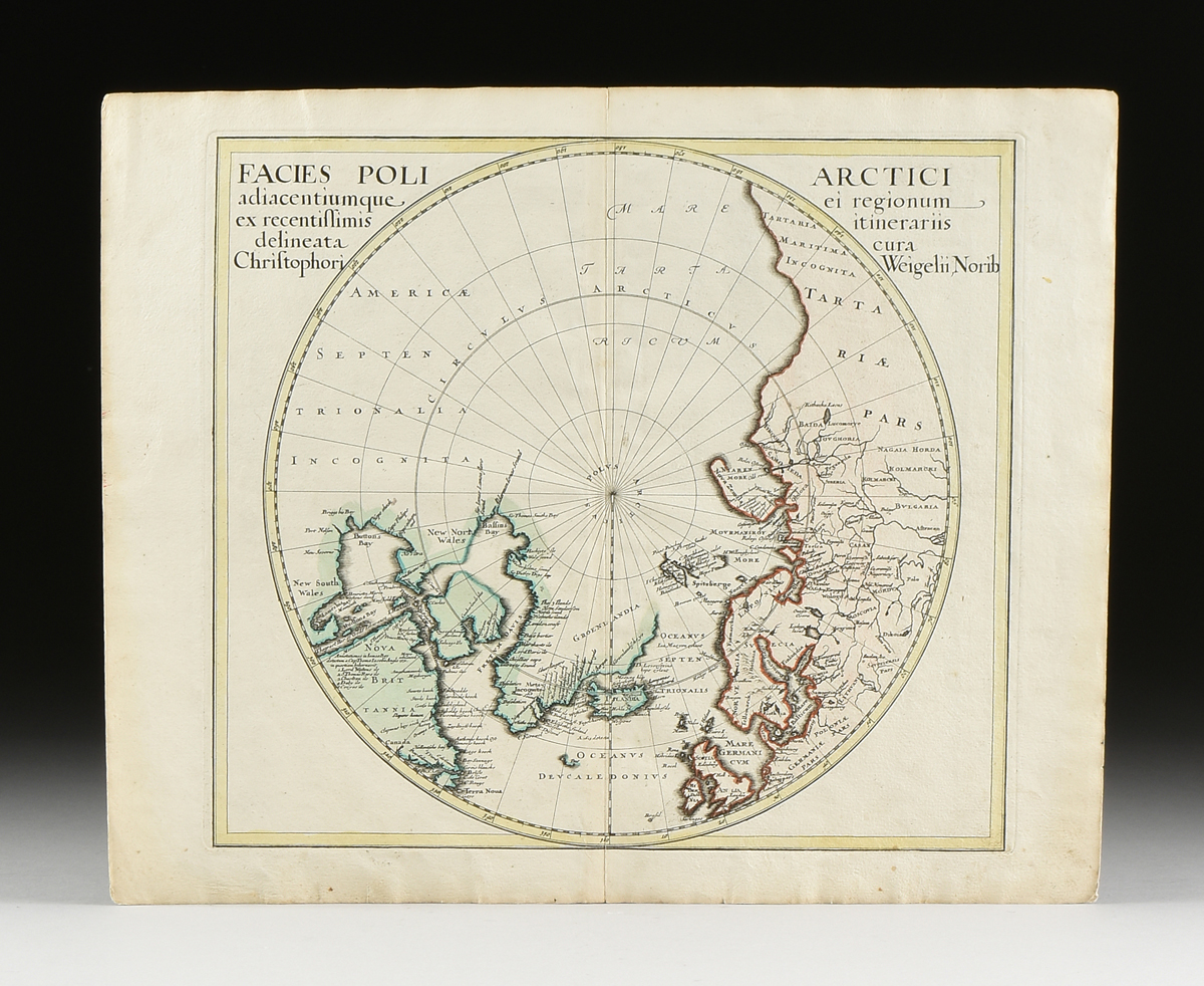 TWO ANTIQUE MAPS, "Orbis Terrarum veteribus cogniti Typus admentem veterum Geographorum - Image 3 of 14