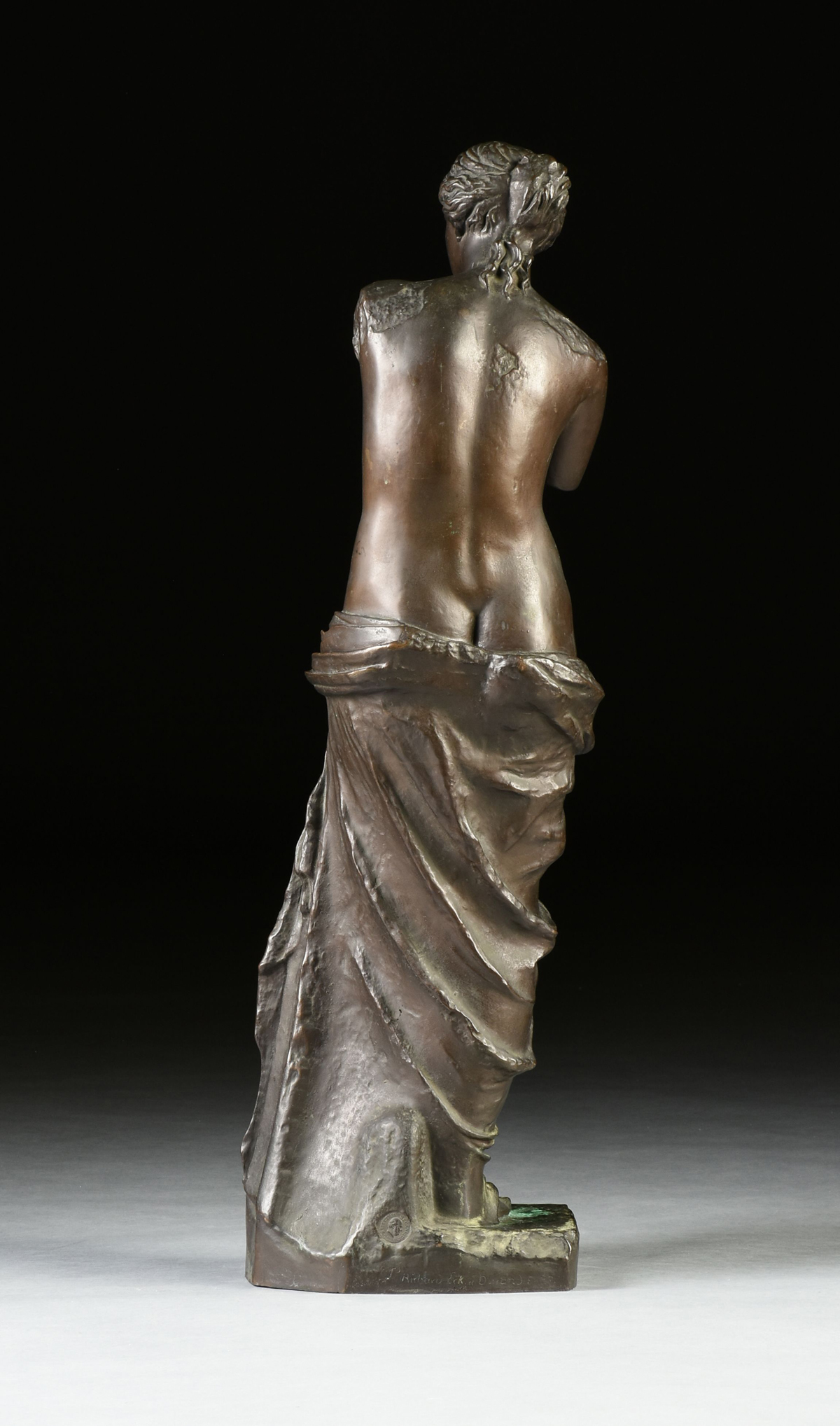 A FRENCH BRONZE VENUS DE MILO, AFTER THE ANTIQUE, BY THE RICHARD, ECK & DURAND FOUNDRY, 1838-1844, a - Image 8 of 13