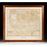 AN ANTIQUE MAP, "National Map of the Territory of the United States from the Mississippi River to