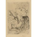 PIERRE-AUGUSTE RENOIR (French 1841-1919) AN ETCHING, "Le Chapeau Épinglé (1e Planche)," CIRCA