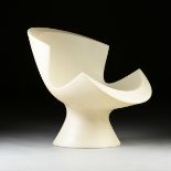 KARIM RASHID (EGYPTIAN b. 1960) A MOLDED WHITE PLASTIC CHAIR, "Kite Chair," HOLLAND, CIRCA 2004,
