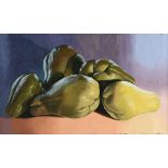 ELLEN BERMAN (American/Texas 20th/21st Century) A PAINTING, "Chayote Cluster," 2002, oil on board,