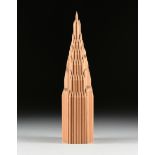 THE ART GUYS, A SCULPTURE, HOUSTON, "Pencil Tower," pencils and glue, Michael Galbreth (American/