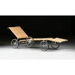 A VINTAGE BAUHAUS CHAISE LOUNGE, "F41 Couch on Wheels," after MARCEL BREUER (1902-1981), GERMAN,