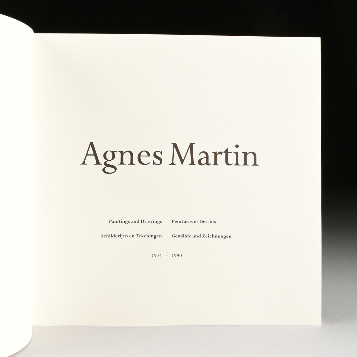 AGNES MARTIN (Canadian/American 1912-2004) A PORTFOLIO BOOK WITH PRINTS, "Paintings and Drawings - Image 3 of 15