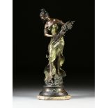 after AUGUSTE MOREAU (French 1834-1917) A BRONZE SCULPTURE, "Reine des Pres," EARLY/MID 20TH