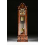 A HERSCHEDE "SHEFFIELD" MODEL 230 LONG CASE TUBULAR BELL CLOCK, AMERICAN, 1976, a mixed solid and