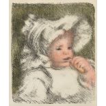 after PIERRE AUGUSTE RENOIR (French 1841-1919) A LITHOGRAPH, "L'Enfant au Biscuit," color lithograph