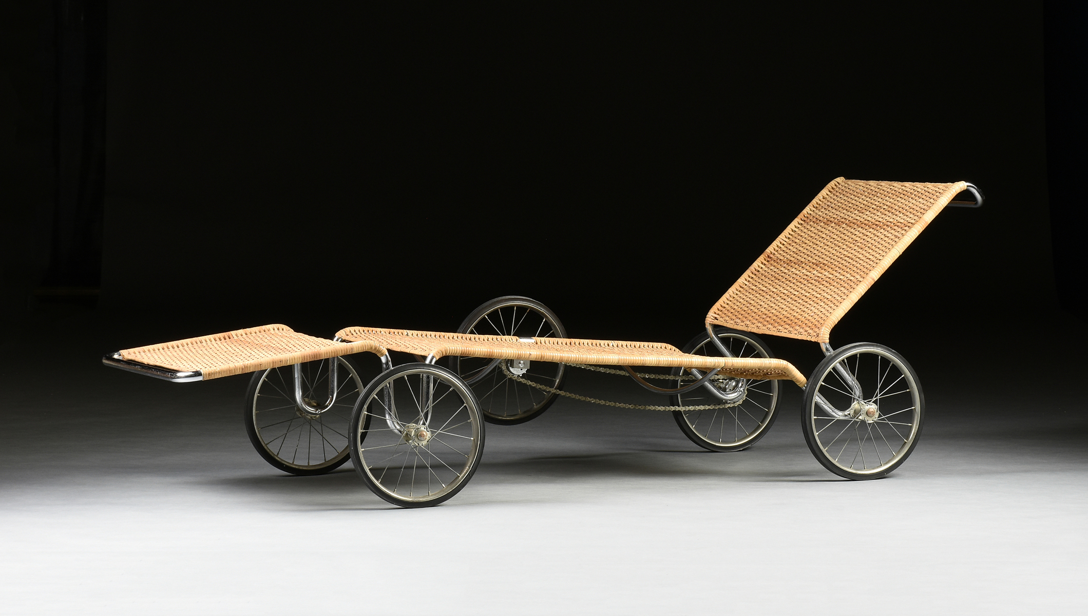 A VINTAGE BAUHAUS CHAISE LOUNGE, "F41 Couch on Wheels," after MARCEL BREUER (1902-1981), GERMAN, - Image 6 of 7