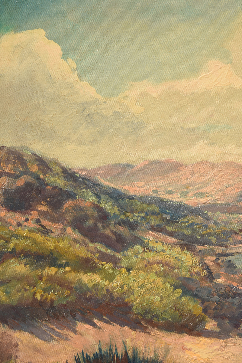 JOHN ORTH (German/American 1889-1976) A PAINTING, "Palo Duro Canyon," 1923-1938, oil on canvas, - Image 5 of 11