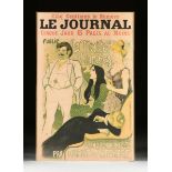 THÉOPHILE ALEXANDRE STEINLEN (Swiss/French 1859-1923) A BELLE ÉPOQUE LITERARY ADVERTISEMENT