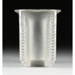 RENÉ LALIQUE (1860-1945) AN ART DECO GLASS VASE, "Marignane" FRANCE, INTRODUCED 1936, clear and