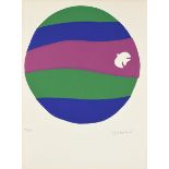 in the manner of IVAN CHERMAYEFF (American 1932-2017) A SILKSCREEN PRINT, "Joy to the World,"