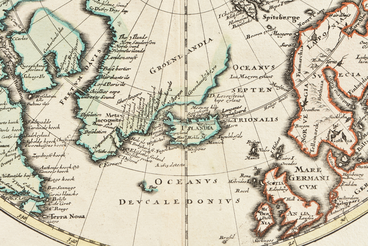 TWO ANTIQUE MAPS, "Orbis Terrarum veteribus cogniti Typus admentem veterum Geographorum - Image 12 of 14