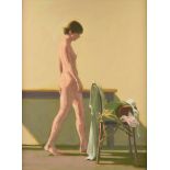 WILLIAM ANZALONE (American/Texas b. 1935) A PAINTING, "Nude," oil on canvas, signed L/R, verso a