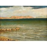 DIRK VAN DRIEST (Dutch/American 1889-1989) A PAINTING, "Guaymas Bays," oil on canvas, signed L/L. 23