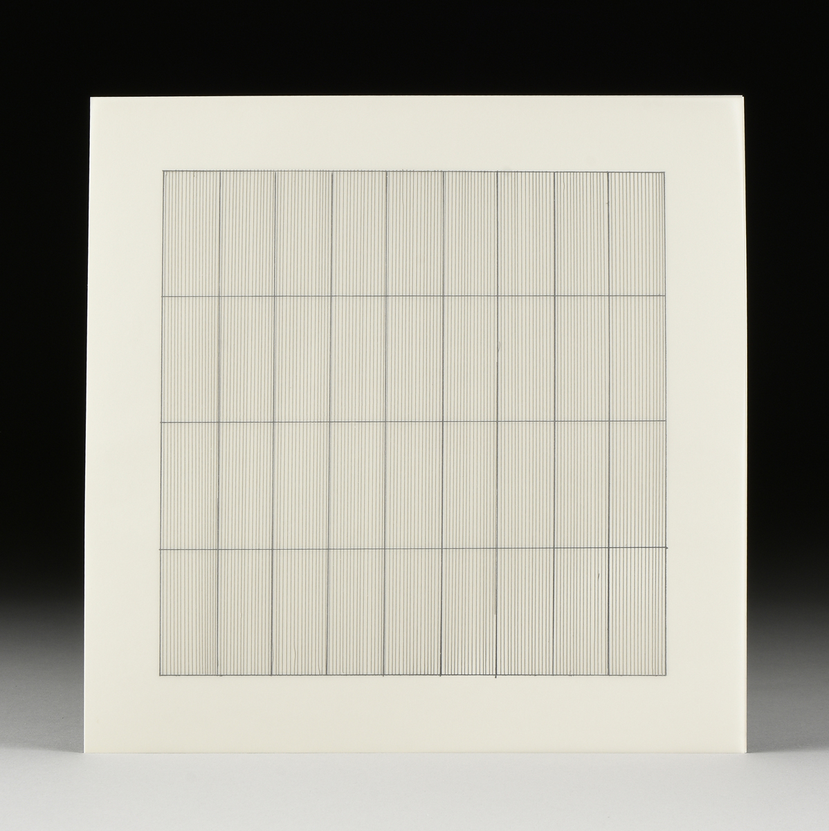 AGNES MARTIN (Canadian/American 1912-2004) A PORTFOLIO BOOK WITH PRINTS, "Paintings and Drawings - Image 12 of 15