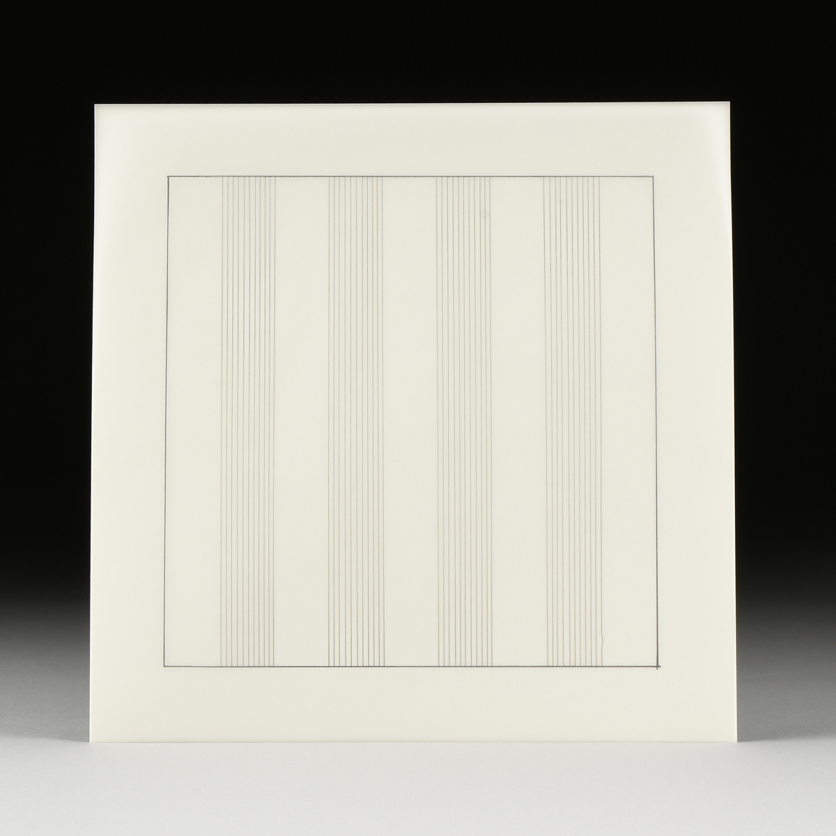 AGNES MARTIN (Canadian/American 1912-2004) A PORTFOLIO BOOK WITH PRINTS, "Paintings and Drawings - Image 9 of 15