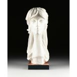 DAVID ADICKES (American/Texas b. 1927) A SCULPTURE, "Maquette for Bust of Emily," plaster, signed in