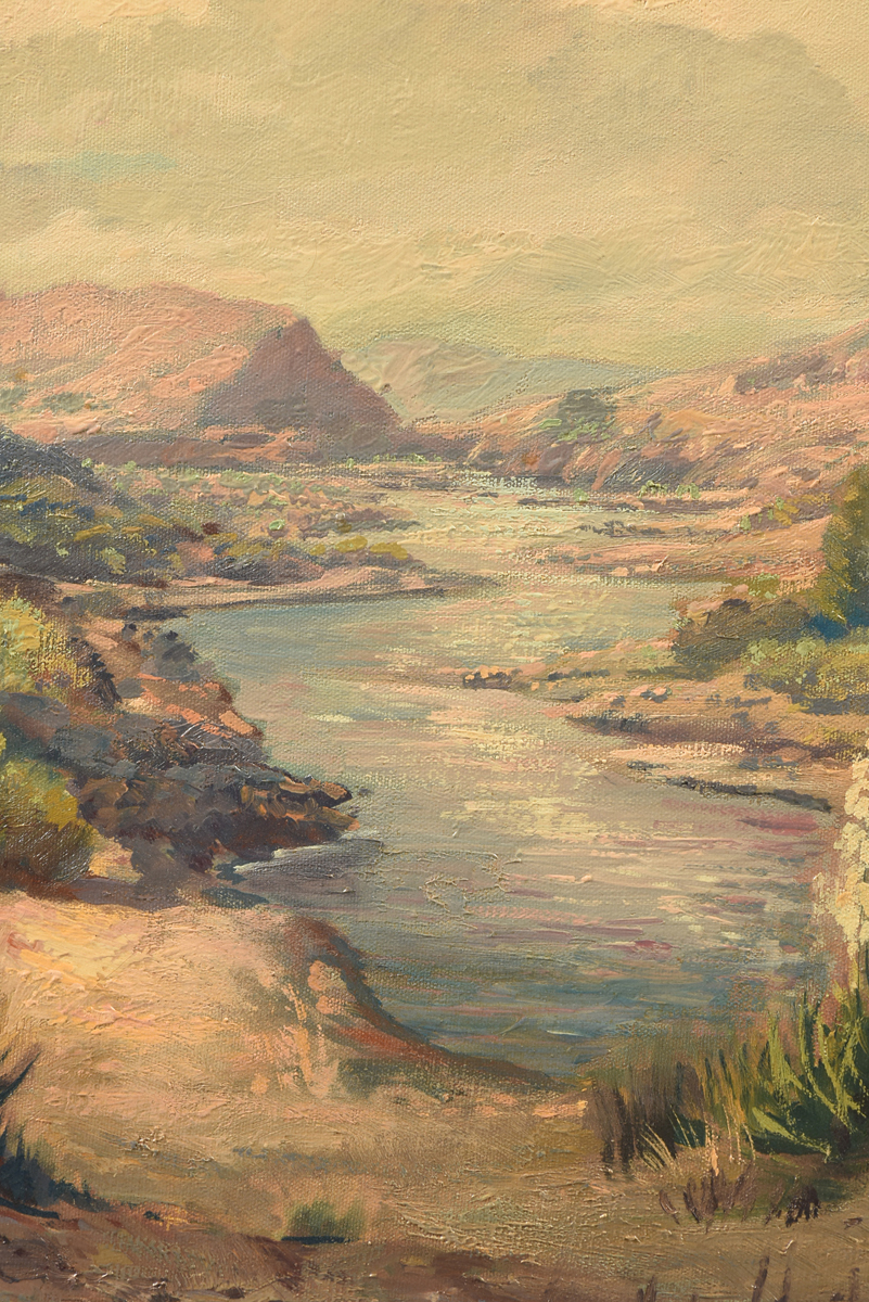 JOHN ORTH (German/American 1889-1976) A PAINTING, "Palo Duro Canyon," 1923-1938, oil on canvas, - Image 6 of 11