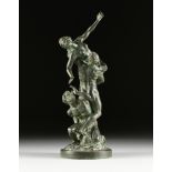 after JEAN BOULOGNE (Flemish/Florentine 1529-1608) A BRONZE SCULPTURE, "Abduction of the Sabine