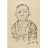 KÄTHE KOLLWITZ (German 1867-1945) A LITHOGRAPH, "Der Gefesselte," 1928, on paper, signed in plate