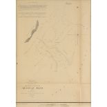 AN ANTIQUE MAP, "U.S. Cost Survey, Reconnaissance of Aransas Pass, Texas," CIRCA 1853, ink engraving