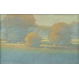 CHRIS BURKHOLDER (American/Texas b. 1952) A DRAWING, "Dusk I," 1982, pastel on paper, signed and