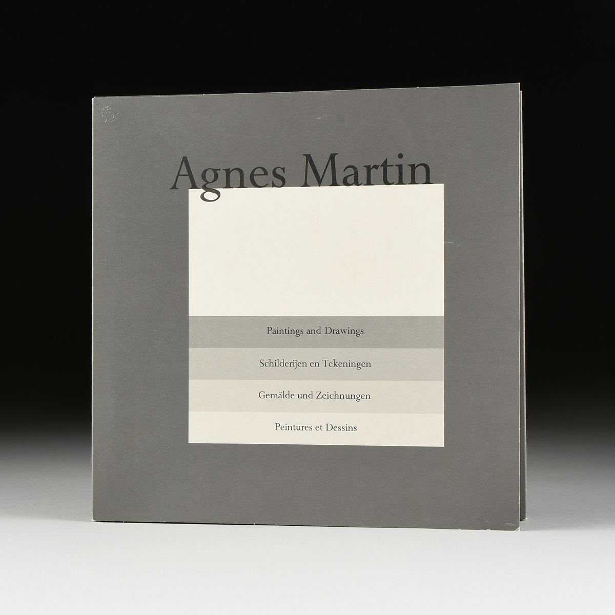 AGNES MARTIN (Canadian/American 1912-2004) A PORTFOLIO BOOK WITH PRINTS, "Paintings and Drawings - Image 2 of 15