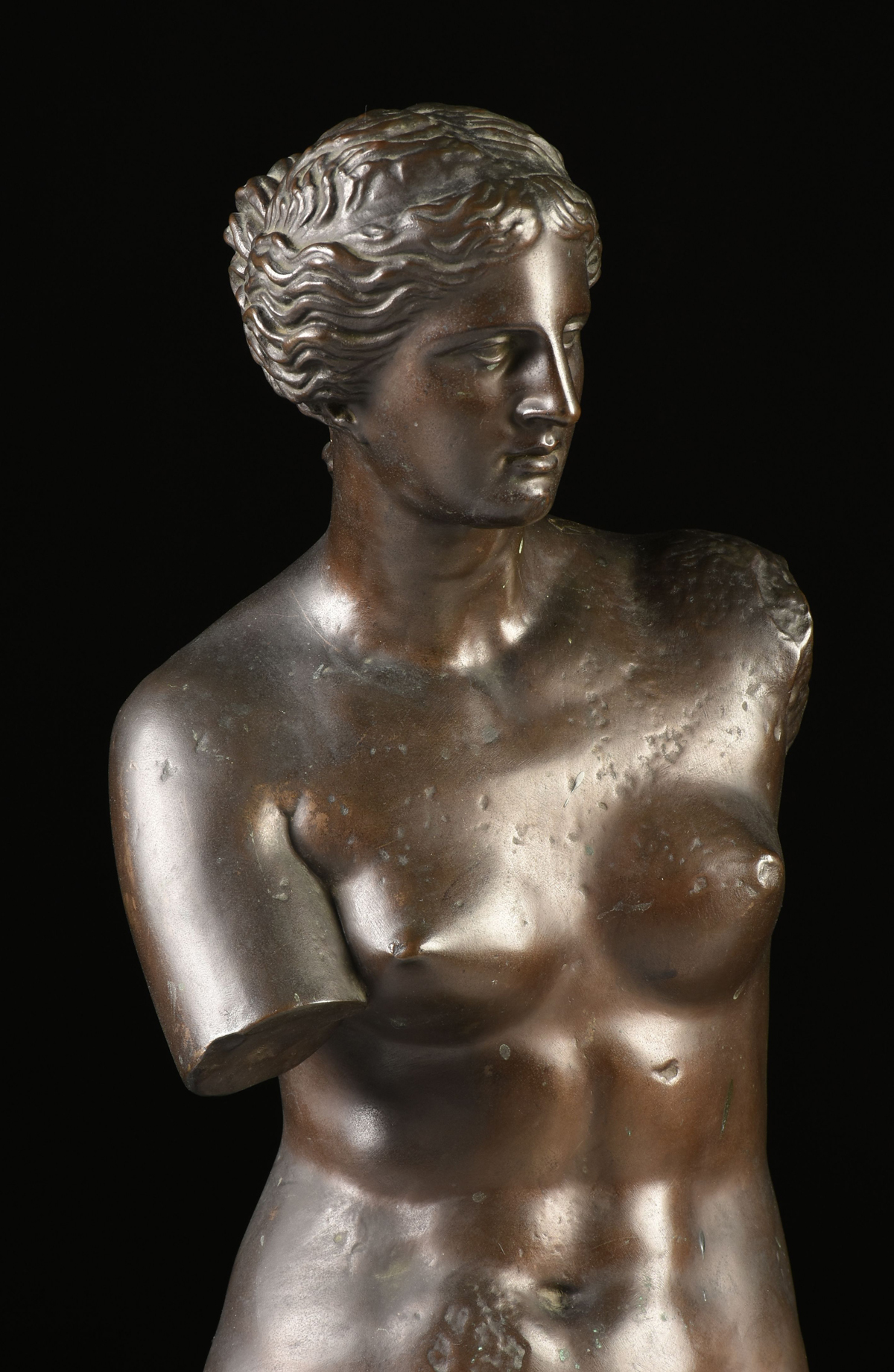 A FRENCH BRONZE VENUS DE MILO, AFTER THE ANTIQUE, BY THE RICHARD, ECK & DURAND FOUNDRY, 1838-1844, a - Image 2 of 13