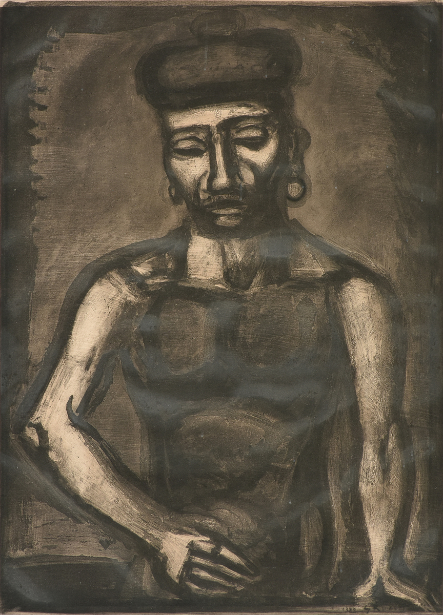 after GEORGE ROUAULT (French 1871-1958) A PRINT, "Jean Francois jamais ne chante Alleluia (Jean