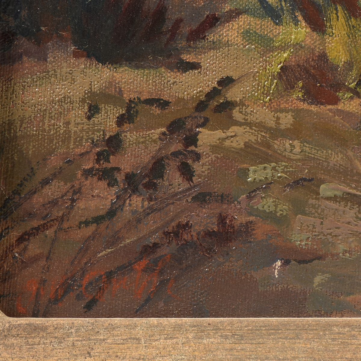 JOHN ORTH (German/American 1889-1976) A PAINTING, "Palo Duro Canyon," 1923-1938, oil on canvas, - Image 3 of 11