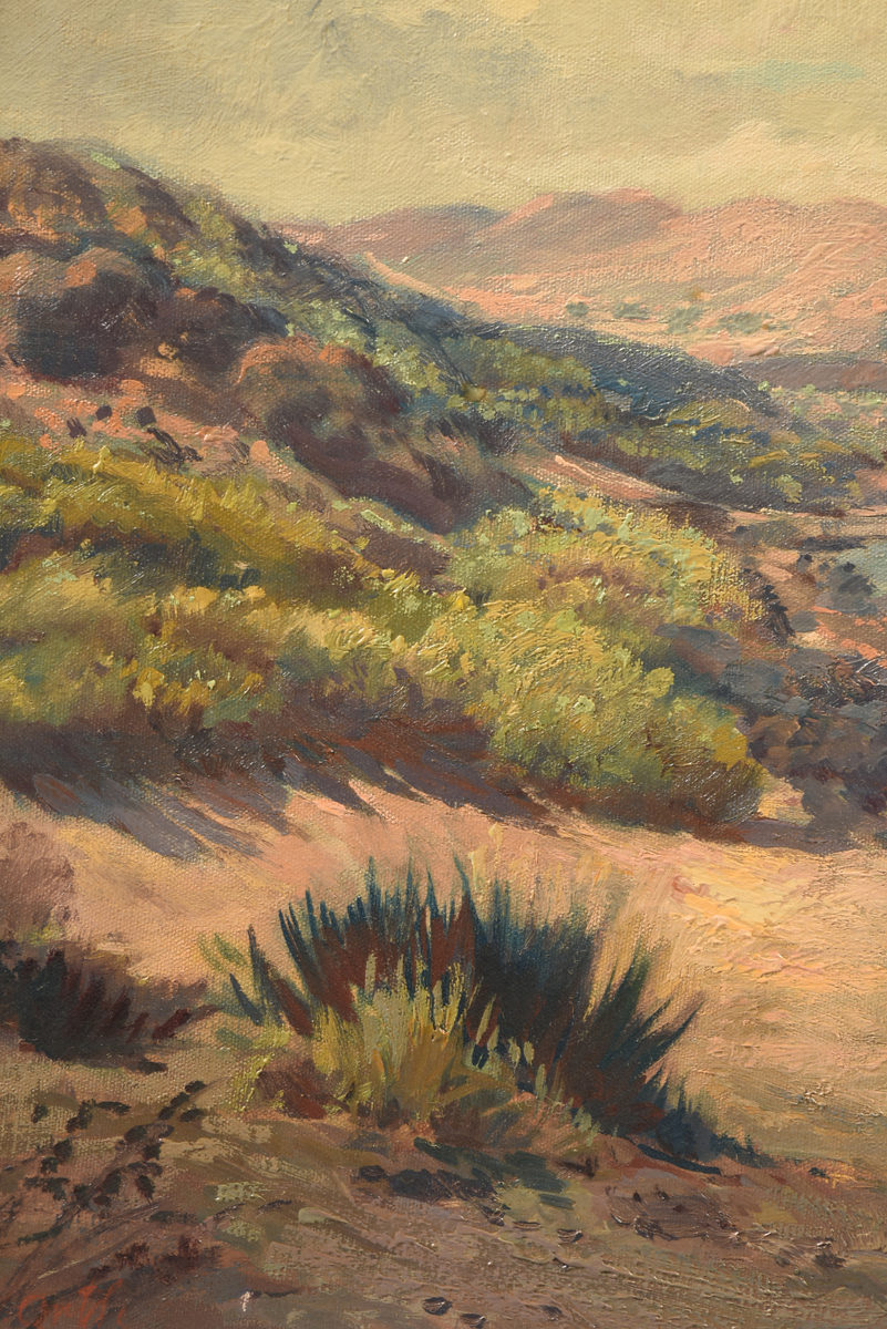 JOHN ORTH (German/American 1889-1976) A PAINTING, "Palo Duro Canyon," 1923-1938, oil on canvas, - Image 4 of 11