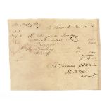 A REPUBLIC OF TEXAS HANDWRITTEN MANUSCRIPT, JOHN GREENVILLE McNEEL (1802-1876), SIGNED AND DATED