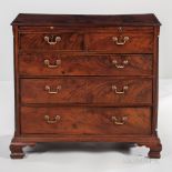 Georgian Mahogany and Mahogany-veneered Chest of Drawers, England, late 18th century, oak