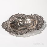 Graff, Washbourne & Dunn Sterling Silver Center Bowl, New York, early 20th century, monogrammed,