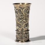 Hungarian Silver-gilt Beaker, mid-17th century, probably by Thomas Trepches II, slender form with