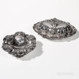 Two Pieces of Theodore Starr Sterling Silver Tableware, New York, early 20th century, monogrammed, a