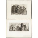 Giovanni Battista Piranesi (Italian, 1720-1778) Six Engravings of Views and Plans of The Pantheon.